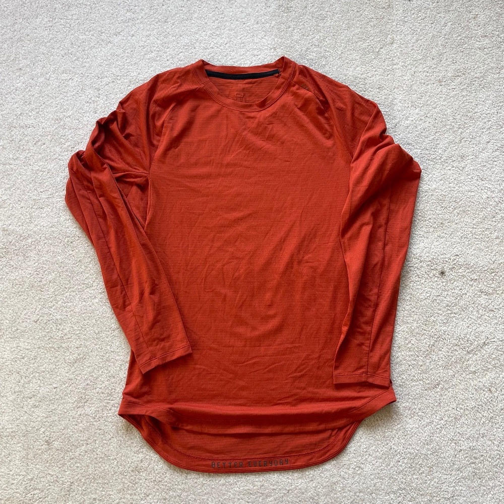 Lululemon Drysense Long Sleeve – Orange, M | Like New  Designed for high-intensi